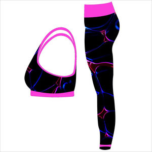 Conjunto de Yoga para Mujer, Diseño Sólido de 2 Piezas, Ropa Deportiva con Diseño Personalizado, Leggings y Top Deportivo de Talla Grande, Falda-Pantalón Roja - Product Image 4