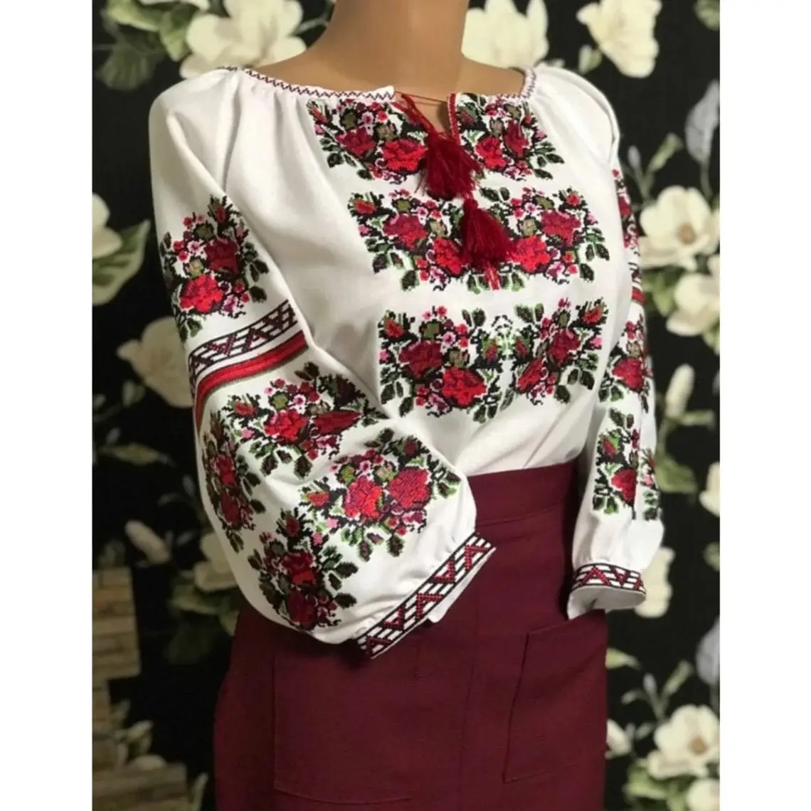 Cotton Lynin Tops New Collection 2022 Cotton Linen Boho Tops Embroidery Ukrainen