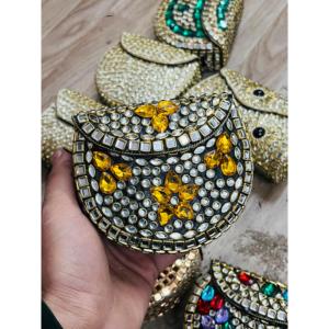 Fancy Crystal Pearl Acrylic Casual Fashion Classic Clutch Purse Women Party Evening Handbag High Quality Wholesale - Product Image 3