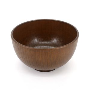 Bol de grande capacité autocollant de service alimentaire lourd bol en bois imprimé maison cuisine restauration accessoires plat de service Offre Spéciale - Product Image 4