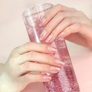 Meilleure vente de haute qualité 3D or rose dégradé Gel ongles bandes #45580 facile Salon décoration ongles autocollants de Corée - Product Image 5