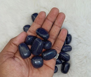 Pierre de soleil bleue décorative de haute qualité pierre précieuse pierre précieuse en gros guérison naturelle pierre de dégringolade galet pour la méditation reiki - Product Image 3