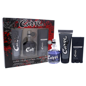 Liz Claiborne Curve Crush 3 Pc Set regalo per gli uomini include 2.5oz EDC Spray 3.4oz dopo la rasatura balsamo 1.7oz Stick deodorante Stick - Product Image 1