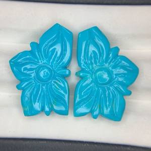 Hecho a mano Mughal Art Oval Cut Turquoise Gemstone Arizona Natural Fancy Jewelry con efectos ópticos de cambio de color - Product Image 3