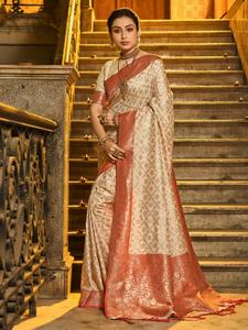 RAJVASTRA Fournisseur de saris indiens SOIE BANARASI de créateur fantaisie pour vêtements indiens et pakistanais - Product Image 2