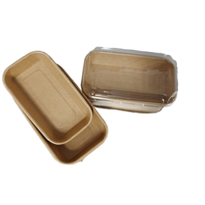 Plateau de service en papier kraft jetable de qualité alimentaire en forme de bateau, résistant à la graisse et à l'eau, pour sushi, salades et sandwichs, usage commercial - Product Image 6