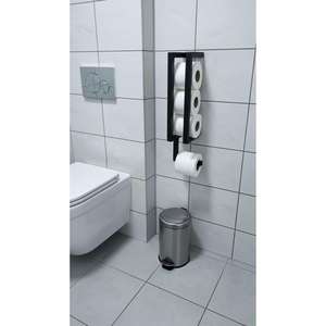 Moderno Portarrollos de Papel Higiénico Rectangular de Metal Negro Ecológico para Montar en la Pared para Uso en Hoteles y Hospitales - Product Image 3