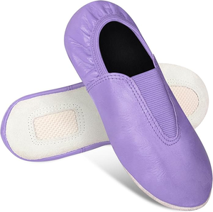 Zapatos de baile y gimnasia de práctica de bailarina de cuero de alta calidad profesional OEM aceptado - Product Image 6