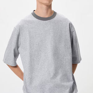 Camiseta de gran tamaño AIRism para hombre, camisetas de poliéster Ringer - Product Image 1