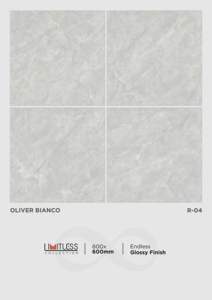 Tuiles vitrifiées élégantes de finition brillante de 600x600mm brique réfractaire moderne pour des intérieurs et des extérieurs d'hôtel installation adhésive facile - Product Image 6