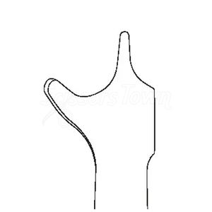 Retractor inferior posterior Mango doblado de quince pulgadas con agujeros Instrumento quirúrgico ortopédico de acero inoxidable - Product Image 5