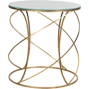 <b>Round</b> Glass Top <b>Nesting</b> Side <b>Tables</b> - Product Image 2