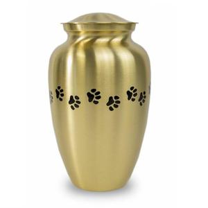 New Latest Gold Designer Silver Paw Print <b>Pet</b> <b>Urns</b> for Funeral Cheap Price for Sale Direct Wholesale Manufacture Sale <b>Pet</b> <b>Urn</b> - Product Image 5