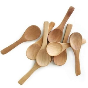 Cucharas de Amor para el Día de la Madre, Venta al por Mayor, Cucharas de Cocina Ecológicas de Bambú y Madera de Acacia, Cuchara de Madera en Forma de Corazón - Product Image 4