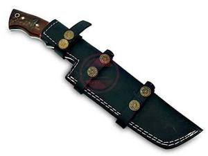 Cuchillo rastreador de acero de Damasco hecho a mano con mango de madera cuchillo táctico para exteriores - Product Image 5