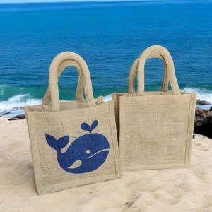 Top vente grande capacité Jute tissu sac de maquillage doux qualité supérieure personnalisé imprimé conception fermeture éclair cordon couverture à la mode - Product Image 4