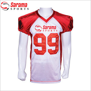 Maillot de football américain personnalisé en gros, conception OEM, impression numérique, Spandex/Polyester, antibactérien, respirant, séchage rapide, haute performance - Product Image 2