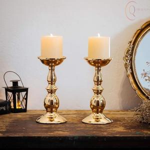 Porte-bougie en métal design, couleur personnalisée pour la décoration de la maison, style art moderne, décoration de table pour salon, chambre à coucher, intérieur - Product Image 2