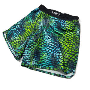 Shorts d'entraînement hybrides MMA en gros avec imprimé serpent, fabriqués pour les arts martiaux, pour le combat et l'entraînement - Product Image 1