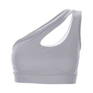 Best Sale Sport Wear Comfort Sexy One Shoulder Crop Sports Bra Fashionable <b>Women's</b> Workout Yoga Bra - Product Image 3