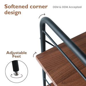 Estante de almacenamiento móvil moderno de 3 niveles con ruedas duraderas Soportes y estantes de almacenamiento Premium - Product Image 4