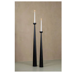 <b>Large</b> Classical 3 Pcs/set Black Home Centerpiece Decor <b>Candle</b> Stick Stand Candlestick Sets Metal <b>Candle</b> Holders - Product Image 6