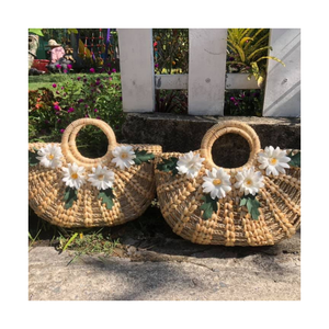 High-Quality Handmade Water Hyacinth Tote - Stylish Beach <b>Handbag</b> for Summer Collections at Wholesale Rate - Product Image 3