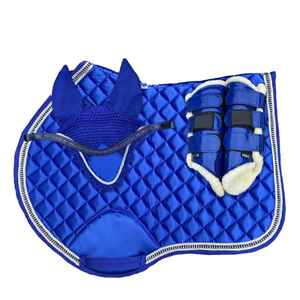 Customizable Shinning Color <b>Horse</b> Saddle Pads Set Comfortable Equine <b>Care</b> Fabric Lining <b>Horse</b> Riding Supplies Equestrian - Product Image 1
