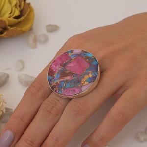 925 Sterling Silver Handmade Fine Jewelry Ring Haute Qualité Cadeau De Mariage Naturel Designer Turquoise Spinner Ring - Product Image 3