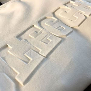 Sudadera en relieve de estilo personalizado con uso cómodo Diseñe su propio logotipo Patrón sólido Estilo de invierno - Product Image 5