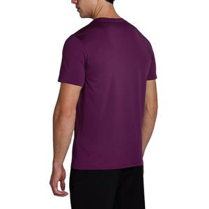 T-shirt de sport pour homme à prix d'usine, design respirant, coupe régulière, compression, vêtements de fitness unis, athlétique - Product Image 2