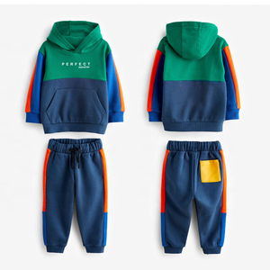 PERFECT INDUSTRY Ensembles de survêtements décontractés pour tout-petits en molleton 100 % coton épais et respirant pour l'hiver - Product Image 2