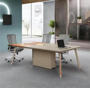 E1 Lớp Thiết kế hiện đại Bàn hội nghị gỗ Melamine 6 đến 14 chỗ bàn họp văn phòng cho phòng họp văn phòng - Product Image 2