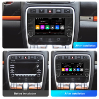 Pour la navigation portable 360 pour autoradio avec amplificateur CarPlay pour Porsche Cayenne 2003-2010