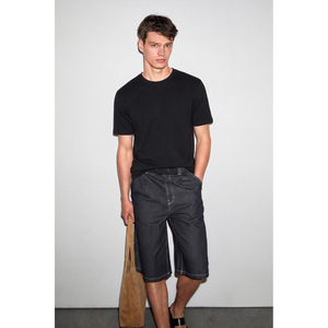 T-shirt à col rond en coton biologique doux et extensible pour homme GRIMELANGE FAYON - Product Image 3