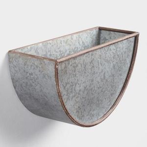 Ensemble de pots de jardinière de style roue rustique moderne, grande décoration murale intérieure et extérieure, petite conception, accessoires de plantes vivantes, application de patio - Product Image 5