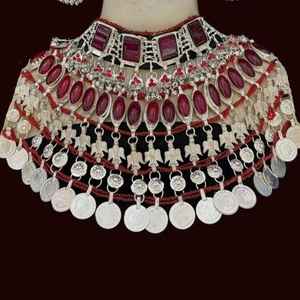 Conjunto de joyería de acero inoxidable afgano Kuchi hecho a mano nuevo diseño moda afgana para compromiso de boda precios de diferentes grados - Product Image 4