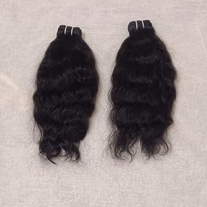 Vente en gros d'extensions de cheveux indiens Remy alignés avec des cuticules vierges brutes à double tirage à bas prix - Product Image 1