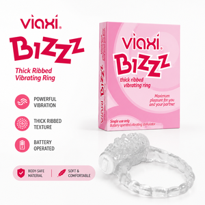 Viaxi BIZZZ Silicone Body <b>Massage</b> Ring | Wireless Remote Control Flexible Relaxation <b>Tool</b> for Handheld Use Lightweight Personal - Product Image 3