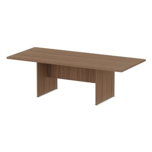 Alera Valencia Series Conference Rectangle <b>Table</b> Modern <b>Walnut</b> 94.5 In. X 41.38 In. X 29.5 In. Modern <b>Walnut</b> - Product Image 2