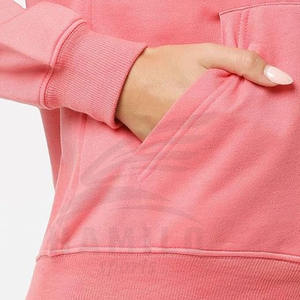 เสื้อฮู้ดผู้หญิงแขนยาวผ้าฟลีซหนานุ่ม ระบายอากาศได้ดี สีพื้น สำหรับออกกำลังกายและเล่นกีฬาในฤดูหนาว จากผู้ผลิตชั้นนำ - Product Image 5