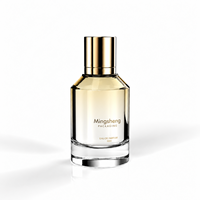 Flacon pulvérisateur de parfum de voyage en verre côtelé transparent ou dépoli noir Mingsheng personnalisé de 15 ml, 20 ml, 30 ml, 50 ml, 100 ml pour cosmétiques