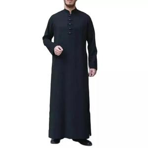 Vêtements musulmans, style arabe, thobe jubba pour hommes, vente en ligne, nouveau design, dernière mode, jubba thobe pour hommes - Product Image 3