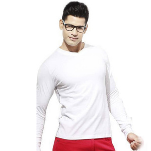 <b>Men's</b> V-Neck Long Sleeve Slim Fit Anti-Wrinkle Dobby Silk/Cotton Blend Vintage <b>Animal</b> Print T-Shirt - Product Image 5