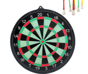 Jeu de fléchettes magnétiques double face de 41cm avec cible Bullseye Divertissement à domicile Équipement de sport de plein air comprenant des fléchettes - Product Image 2