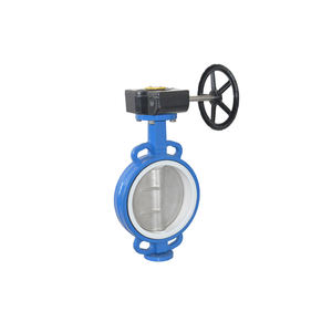 วาล์วผีเสื้อสเตนเลสแบบแมนนวลวัสดุสำหรับน้ำมันแก๊สน้ำ - Product Image 1