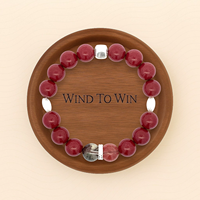 Bracelet unisexe en laiton pur à 100 % Montresor Infini Energy Flow Fire Purple Gold Sand Red Ghost Cornucopia Fengshui Crystal Blessing