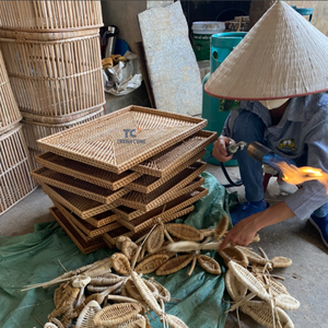 High Quality NATURAL RATTAN <b>TABLE</b> MAT Eco-Friendly Round Placemat for Home <b>Dining</b>, Gift Box, and <b>Table</b> Styling Use - Product Image 3