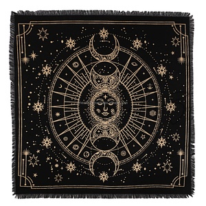 Golden Celestical Moon Phases Wall Hanging <b>Altar</b> <b>Cloth</b> Eco Friendly Table Cover <b>Cloth</b> Elegant Designs for Table Cover - Product Image 1