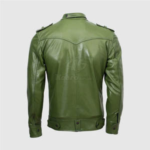 Venta caliente Hombres Ropa Chaqueta de cuero Nueva moda Hombres Chaqueta de cuero a prueba de viento - Product Image 2